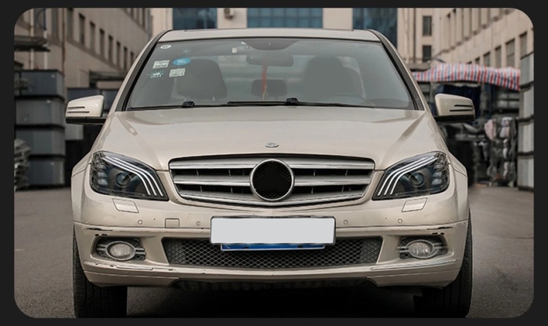 Mercedes-Benz C-CLASS Car Styling Head Lamp For Benz W204 2007-2010 LED Headlight DRL Signal Porjector Lens C300 C260 C200 Assembly Upgrade Dynamic Auto Accessories