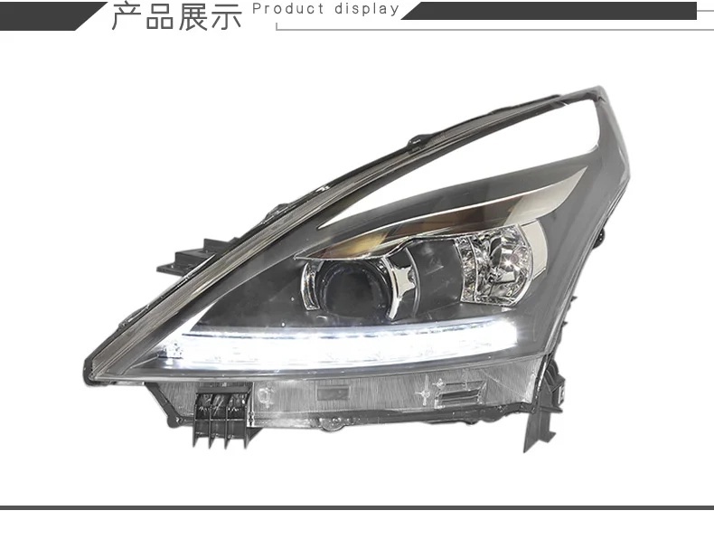 Nissan Teana Car Styling for Nissan Teana Headlights 2008-2012 Altima LED Headlight DRL Hid Option Head Lamp Angel Eye Beam Accessories