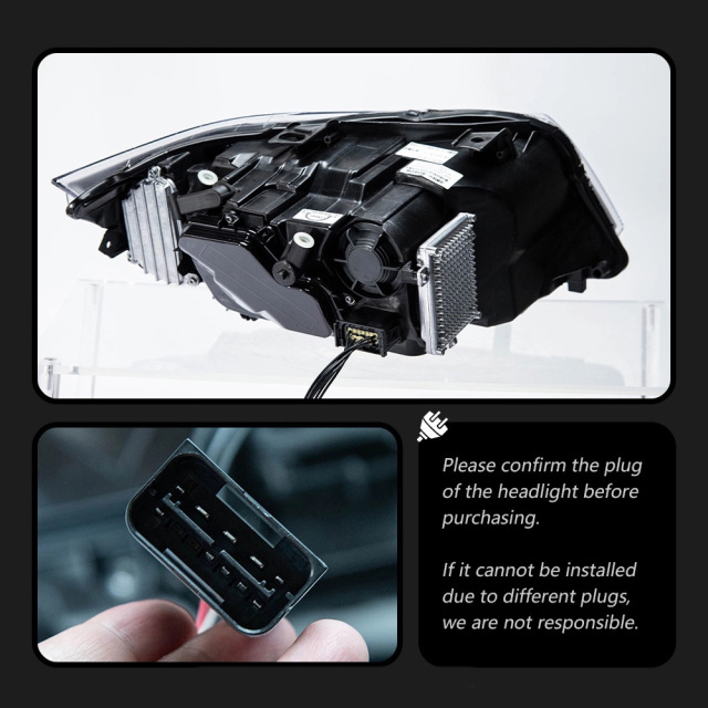 BMW 3 SERIES Suitable for BMW 3 Series E90 modified dual-color golden eye laser lens spoon-shaped headlight assembly