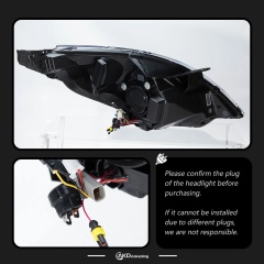 Chevrolet  Spark Suitable for 2011-2014 Chevrolet Spark retrofit LED lens headlight assembly lightning shape