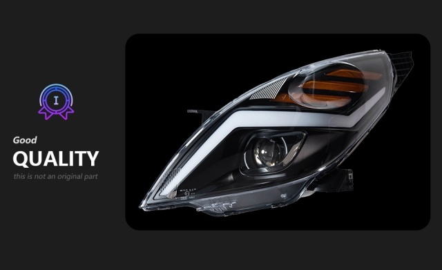 Chevrolet  Spark Suitable for 2011-2014 Chevrolet Spark retrofit LED lens headlight assembly lightning shape