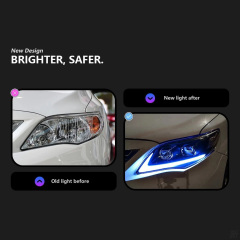 TOYOTA Corolla Car Styling Head Lamp for Toyota Corolla Headlights 2011-2013 Altis LED Headlight LED DRL Hid Bi Xenon Auto Accessories