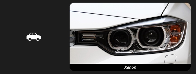 BMW 3 SERIES Suitable for BMW 3 Series F30 modified dual-color golden eye laser headlight spoon lens