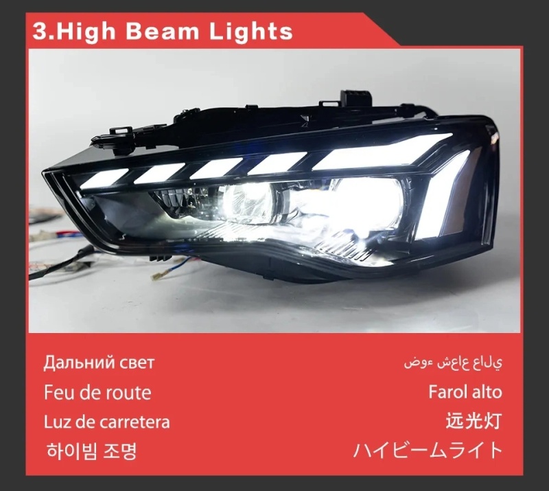 Audi A5 Car Lights for Audi A5 LED Headlight Projector Lens 2008-2016 Animation DRL Dynamic Signal Reverese Automotive Accessories