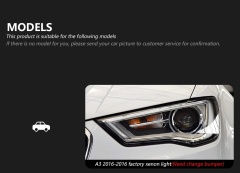 Audi A3 Suitable for Audi A3 2017-2020 model retrofit headlights