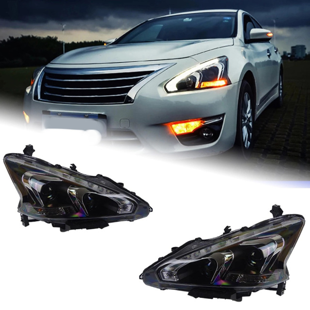 Nissan Teana Car Styling for Nissan Teana Headlights 2013-2017 Altima LED Headlight DRL Hid Option Head Lamp Angel Eye Beam Accessories