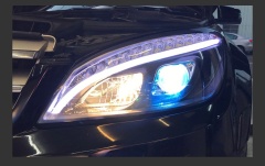 Mercedes-Benz C-CLASS Car Styling Headlights for Benz W204 LED Headlight 2007-2010 Head Lamp DRL Signal Hid Bi Xenon Angel Eyes Projector Lens Auto Accessories