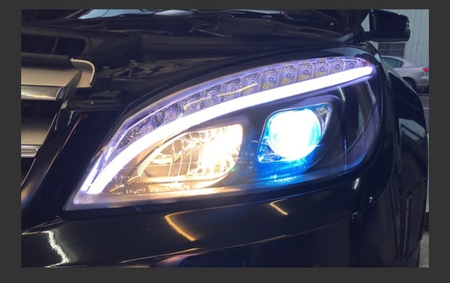 Mercedes-Benz C-CLASS Car Styling Headlights for Benz W204 LED Headlight 2007-2010 Head Lamp DRL Signal Hid Bi Xenon Angel Eyes Projector Lens Auto Accessories