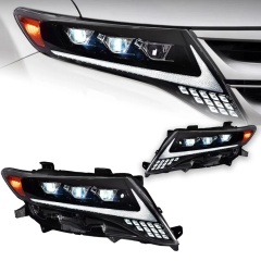 TOYOTA Harrier Car Styling Head Lamp for Toyota Harrier Venza Headlights 2008-2013 LED Headlight DRL Projector Lens Automotive Accessories