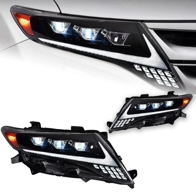 TOYOTA Harrier Car Styling Head Lamp for Toyota Harrier Venza Headlights 2008-2013 LED Headlight DRL Projector Lens Automotive Accessories