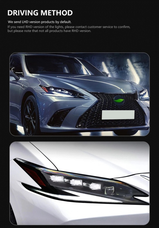 Lexus ES Car Styling Head Lamp for Lexus ES200 Headlights 2018-2023 ES300 LED Headlight DRL Signal Projector Lens auto Accessories