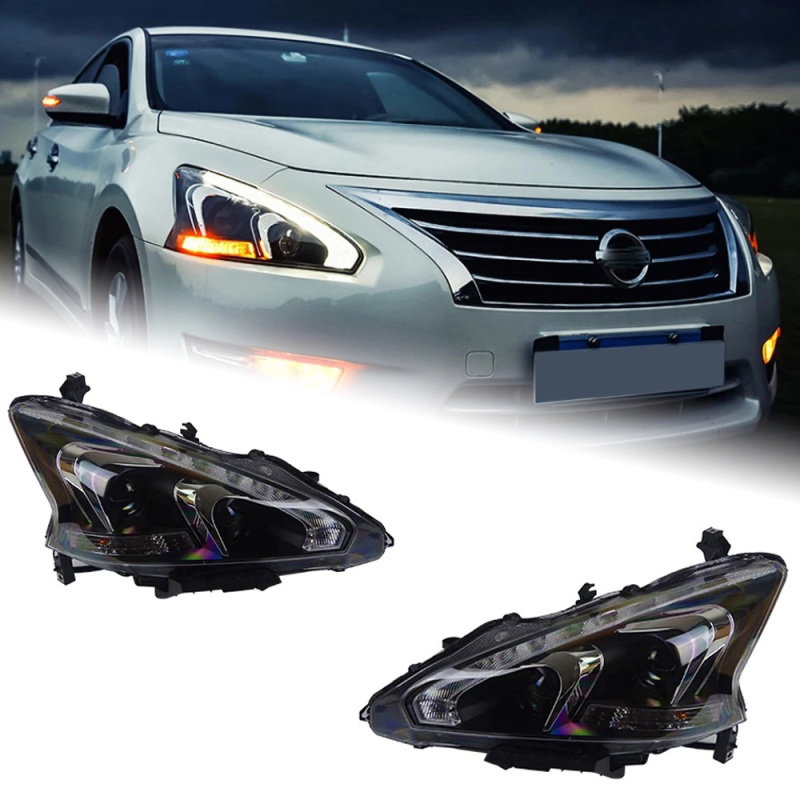 Nissan Teana Car Styling for Nissan Teana Headlights 2013-2017 Altima LED Headlight DRL Hid Option Head Lamp Angel Eye Beam Accessories