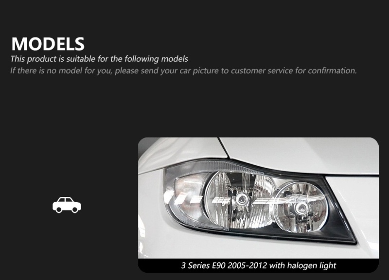 BMW 3 SERIES Car Styling Headlights for E90 3 Series LED Headlight 2005-2012 318 320 325 Head Lamp DRL H7 Signal Projector Lens Automotive Accessories
