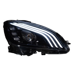 Mercedes-Benz C-CLASS Car Styling Head Lamp For Benz W204 2007-2010 LED Headlight DRL Signal Porjector Lens C300 C260 C200 Assembly Upgrade Dynamic Auto Accessories