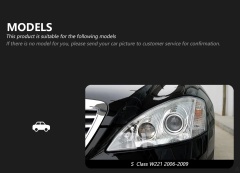 Mercedes-Benz E-CLASS Car Styling Head Lamp for Benz W221 Headlights 2006-2009 S300 S400 Headlight LED DRL Signal Maybach Style Auto Accessories
