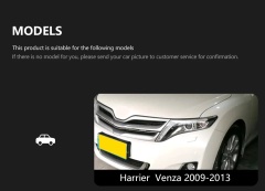 TOYOTA Harrier Car Styling Head Lamp for Toyota Harrier Venza Headlights 2008-2013 LED Headlight DRL Projector Lens Automotive Accessories