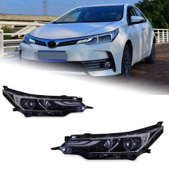 TOYOTA Highlander Head Lamp for Corolla LED Headlight 2017-2019 Headlights Corolla Altis DRL Turn Signal High Beam Angel Eye Projector Lens