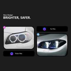 BMW 5 SERIES Suitable for BMW 5 Series F10 headlight modification and upgrade fang style