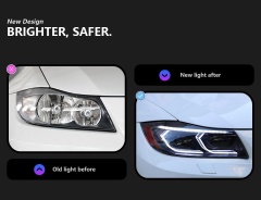 BMW 3 SERIES Car Styling Headlights for E90 3 Series LED Headlight 2005-2012 318 320 325 Head Lamp DRL H7 Signal Projector Lens Automotive Accessories