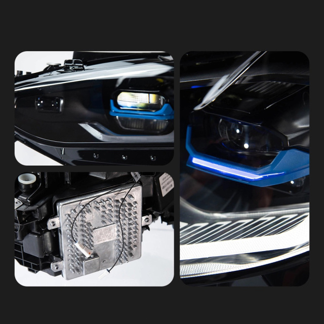 BMW 4 SERIES For BMW 4 Series G22 G23 G26 M4 modified LED laser headlight assembly dual color golden eye