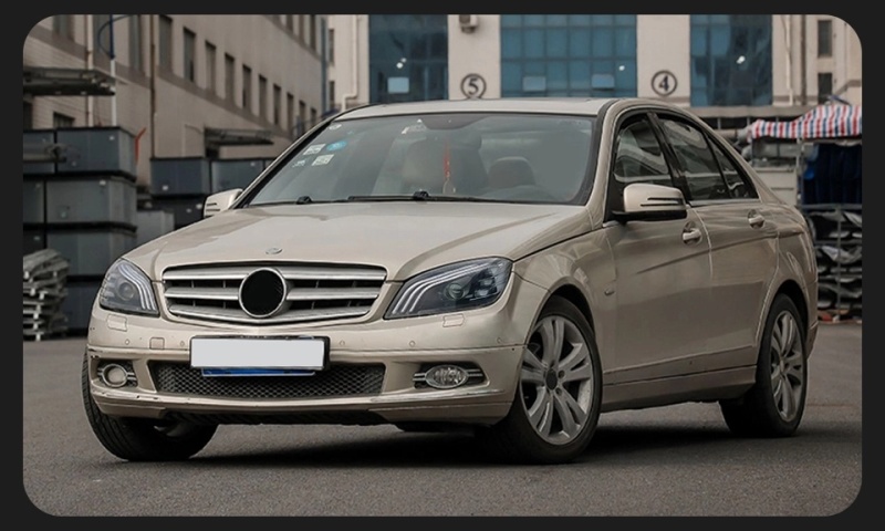 Mercedes-Benz C-CLASS Car Styling Head Lamp For Benz W204 2007-2010 LED Headlight DRL Signal Porjector Lens C300 C260 C200 Assembly Upgrade Dynamic Auto Accessories