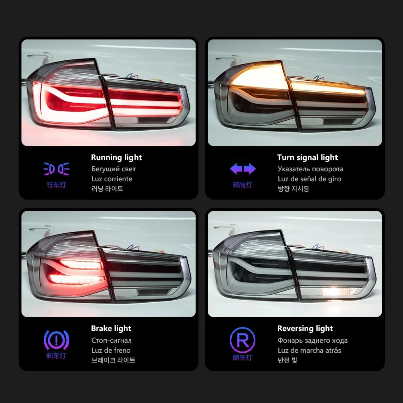 BMW 3 SERIES Car Styling Tail Lamp for BMW F30 Tail Light 2013-2018 F35 LED 320i 325i 330i LED DRL Brake Signal Reverse Auto Accessories