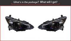 Nissan Teana Car Styling for Nissan Teana Headlights 2013-2017 Altima LED Headlight DRL Hid Option Head Lamp Angel Eye Beam Accessories