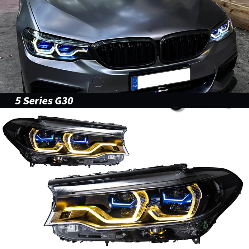 BMW 5 SERIES Car Lights for BMW G30 LED Headlight Projector Lens 5 Series Head Lamp Front DRL Signal Auto Accessories