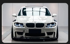 BMW 3 SERIES Suitable for BMW 3 Series E90 modified dual-color golden eye laser lens spoon-shaped headlight assembly