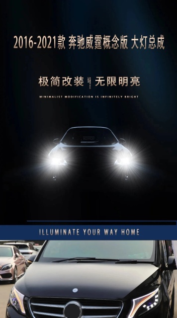 Mercedes-Benz V-CLASS Car Lights For Vito 2016-2020 W447 Metris V Class V220d V250 V260 LED Auto Headlight Concept Design Lamp Accessories Upgrade