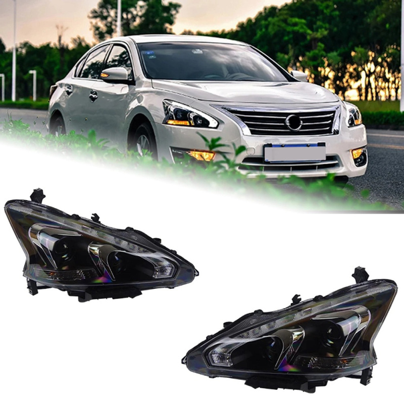 Nissan Teana Car Styling for Nissan Teana Headlights 2013-2017 Altima LED Headlight DRL Hid Option Head Lamp Angel Eye Beam Accessories