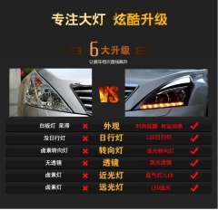 Nissan Teana Car Styling for Nissan Teana Headlights 2008-2012 Altima LED Headlight DRL Hid Option Head Lamp Angel Eye Beam Accessories