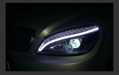 Mercedes-Benz C-CLASS Car Styling Headlights for Benz W204 LED Headlight 2007-2010 Head Lamp DRL Signal Hid Bi Xenon Angel Eyes Projector Lens Auto Accessories