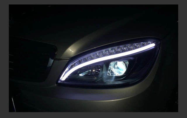 Mercedes-Benz C-CLASS Car Styling Headlights for Benz W204 LED Headlight 2007-2010 Head Lamp DRL Signal Hid Bi Xenon Angel Eyes Projector Lens Auto Accessories