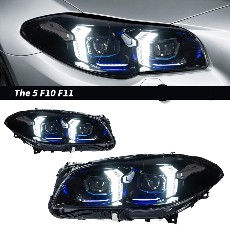 BMW 5 SERIES Suitable for BMW 5 Series F10 headlight modification and upgrade fang style