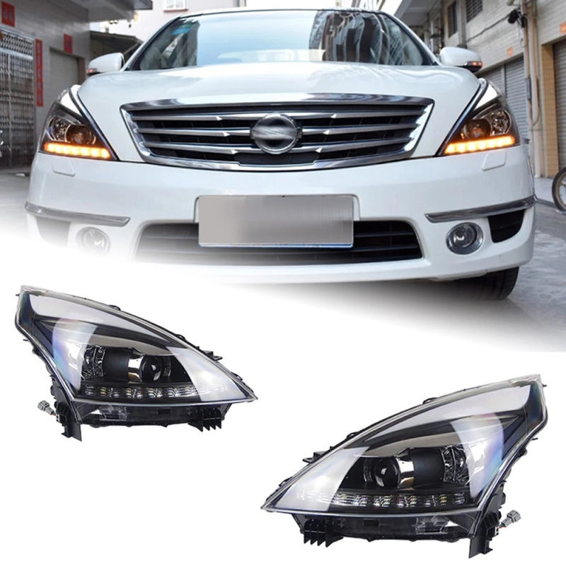Nissan Teana Car Styling for Nissan Teana Headlights 2008-2012 Altima LED Headlight DRL Hid Option Head Lamp Angel Eye Beam Accessories