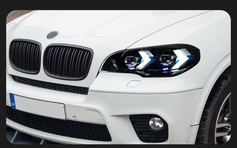 BMW 5 SERIES Car Styling Head Lamp for BMW X5 E70 Headlights 2007-2013 LED Blue Style DRL Signal Lamp Hid Automotive Accessories