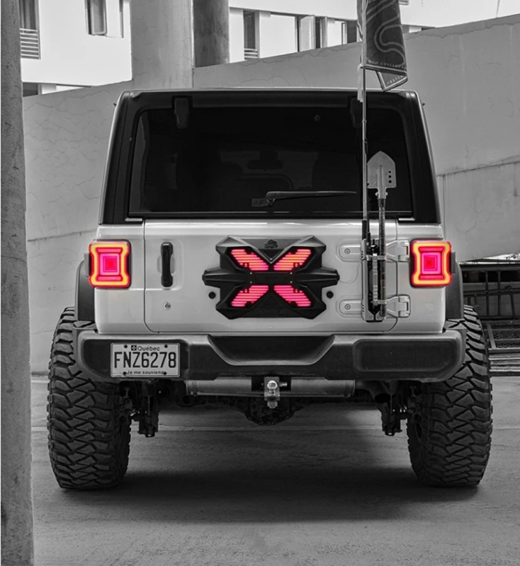 Jeep Wrangler Car Lights For Wrangler 2008-2021 LED Auto Taillight Assembly Upgrade Tunnel Design Dynamic Rear Signal Lamp Tool Accessories