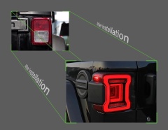 Jeep Wrangler Car Lights For Wrangler 2008-2021 LED Auto Taillight Assembly Upgrade Tunnel Design Dynamic Rear Signal Lamp Tool Accessories