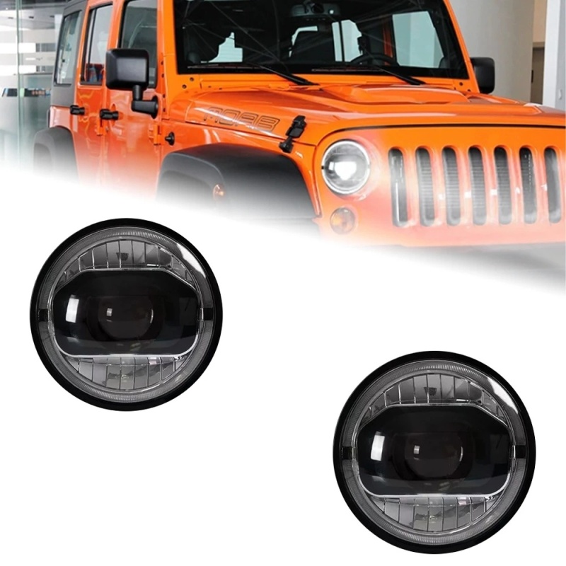 Jeep Wrangler Head Lamp for Jeep Wrangler LED Headlight 2018-2021 Headlights Wrangler DRL Turn Signal High Beam Angel Eye Projector Lens