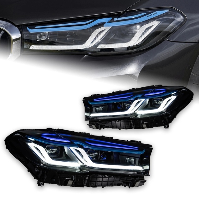 BMW 5 SERIES Car Lights for BMW G30 LED Headlight Projector Lens 2021-2023 5 Series 530i 525i Head Lamp Front DRL Signal Auto Accessories