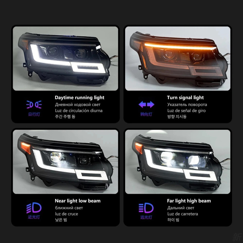 LAND ROVER RANGE ROVER Car Lights for Range Rover LED Headlight Projector Lens 2014-2017 Land Rover Head Lamp DRL Dynamic Signal Auto Accessories