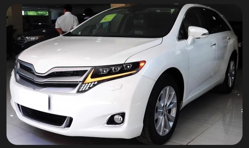 TOYOTA Harrier Car Styling Head Lamp for Toyota Harrier Venza Headlights 2008-2013 LED Headlight DRL Projector Lens Automotive Accessories