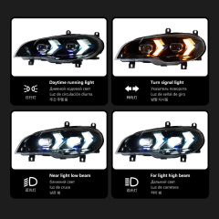 BMW 5 SERIES Car Styling Head Lamp for BMW X5 E70 Headlights 2007-2013 LED Blue Style DRL Signal Lamp Hid Automotive Accessories