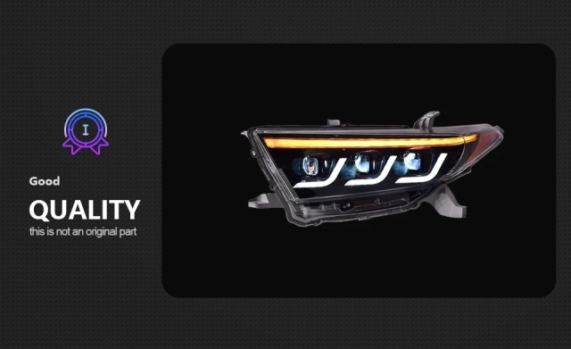 TOYOTA Highlander Car Styling for Toyota Highlander Headlights 2012-2014 Highlander LED Headlight Kluger LED DRL High Low Beam LED Head Lamp Accessories