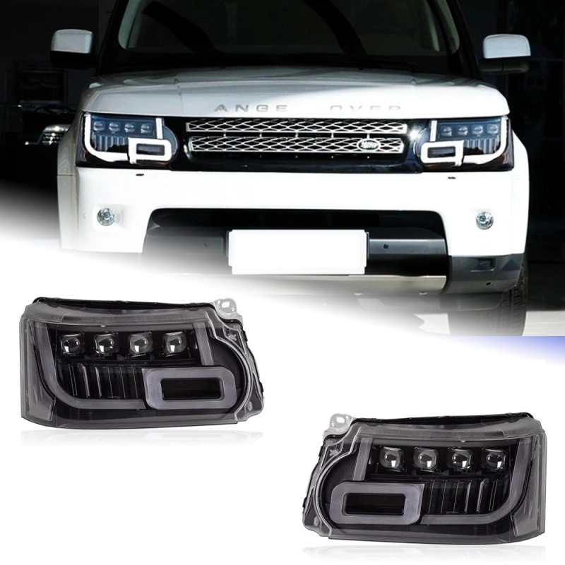 LAND ROVER RANGE ROVER Head Lamp for Range Rover Sport / Executive LED Headlights 2010-2013 DRL Turn Signal High Beam Angel Eye Projector Lens