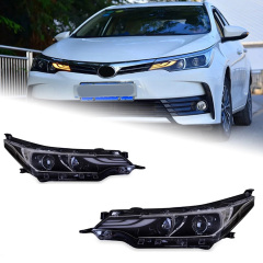 TOYOTA Highlander Head Lamp for Corolla LED Headlight 2017-2019 Headlights Corolla Altis DRL Turn Signal High Beam Angel Eye Projector Lens