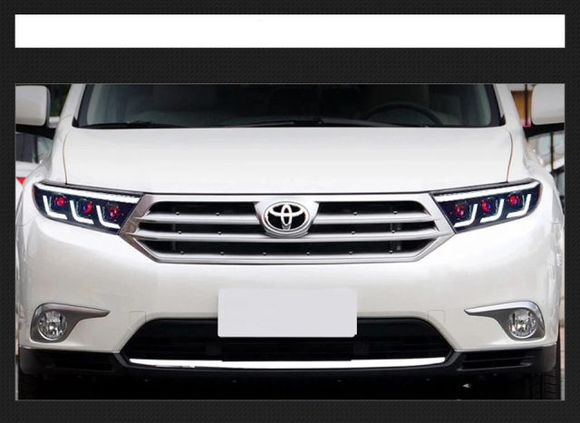 TOYOTA Highlander Car Styling for Toyota Highlander Headlights 2012-2014 Highlander LED Headlight Kluger LED DRL High Low Beam LED Head Lamp Accessories