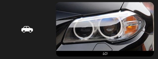 BMW 5 SERIES Suitable for BMW 5 Series F10 headlight modification and upgrade fang style