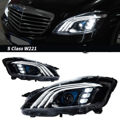 Mercedes-Benz E-CLASS Car Styling Head Lamp for Benz W221 Headlights 2006-2009 S300 S400 Headlight LED DRL Signal Maybach Style Auto Accessories